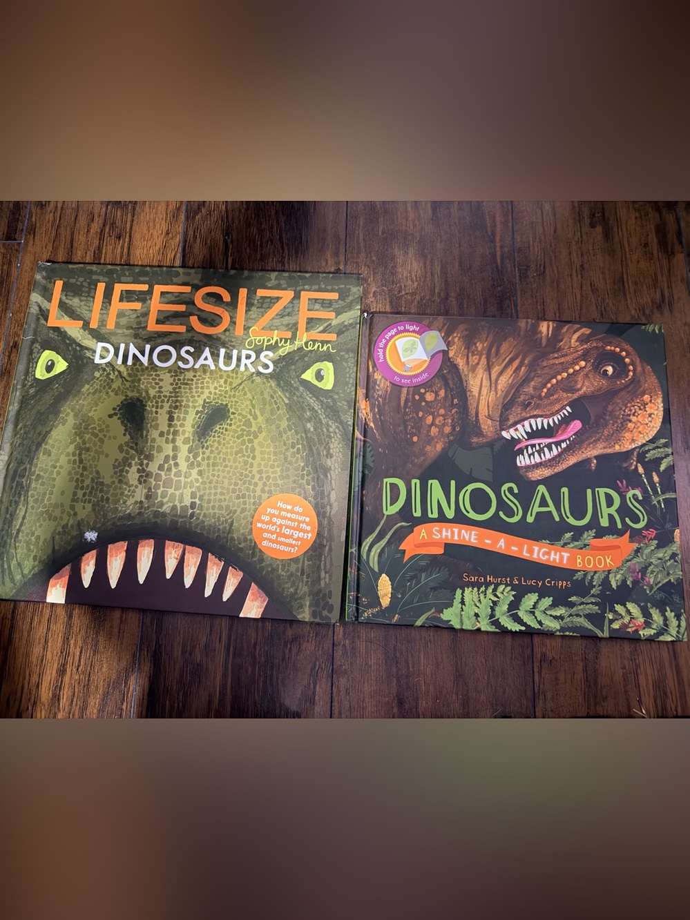 Life size books and Shine a Light books by Osbourne.